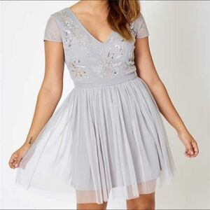 Altar’d State Lola Sequin Tulle Dress Extra Small NWT